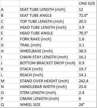 Giant xtc size chart shop