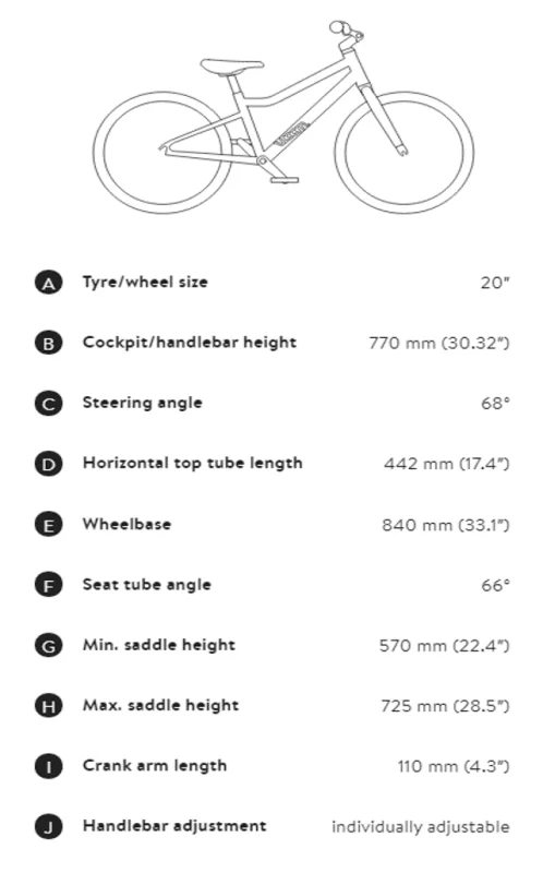 Woom bike sizes clearance